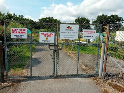 View of the front gate